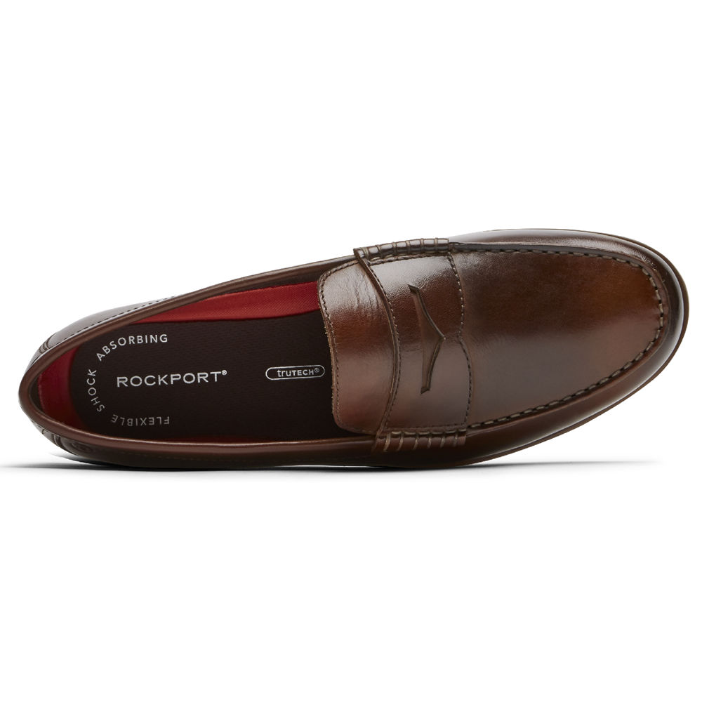 Rockport Loafers Herre Brune - Curtys Penny - QTYJ69538